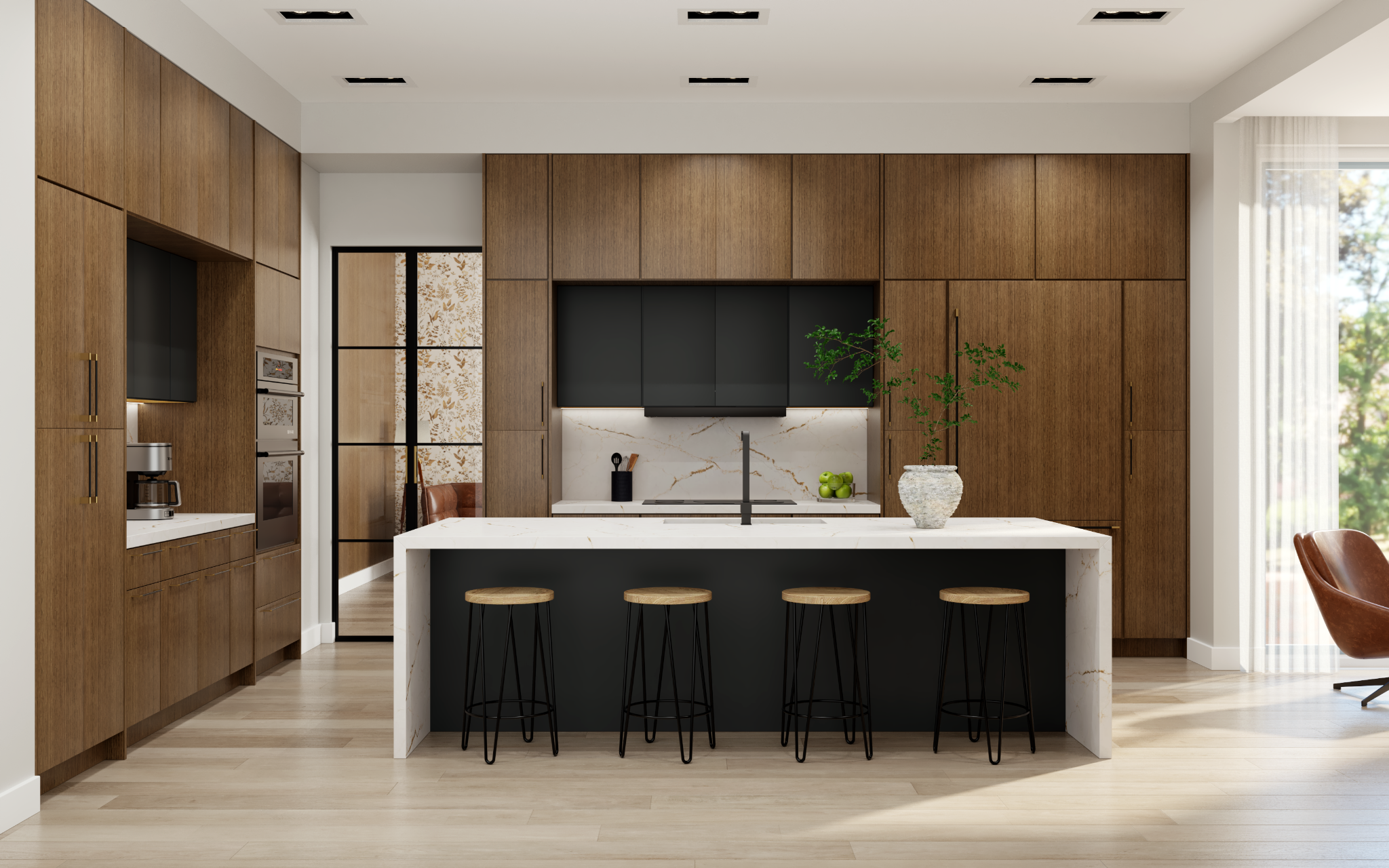 Premium frameless kitchen cabinetry