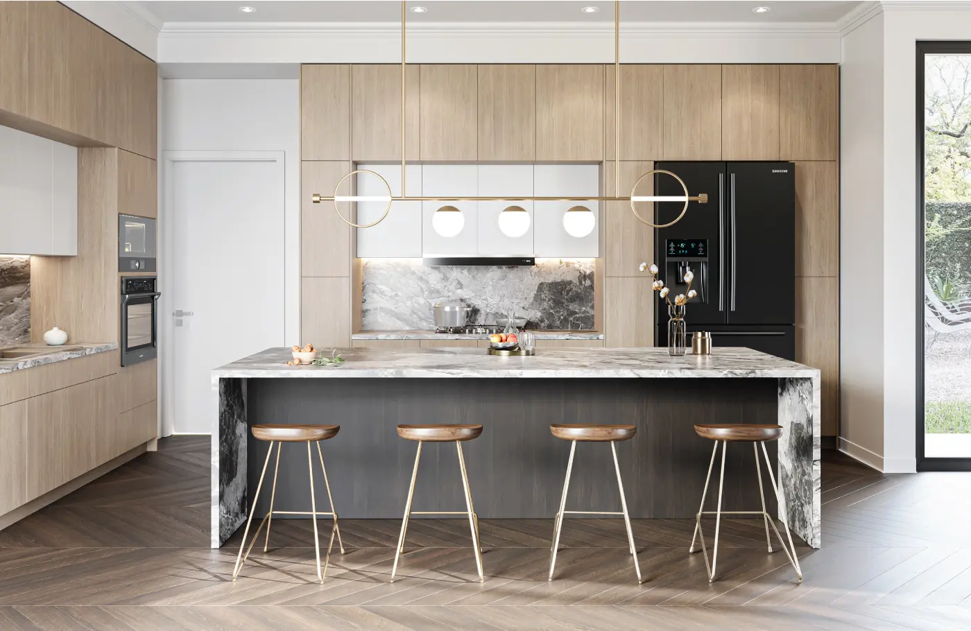 Modern frameless Illume kitchen